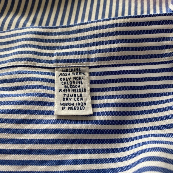 Ralph Lauren Navy & White Long Sleeve Button-Down Shirt Size 15 1/2/32/33 - Picture 8 of 8